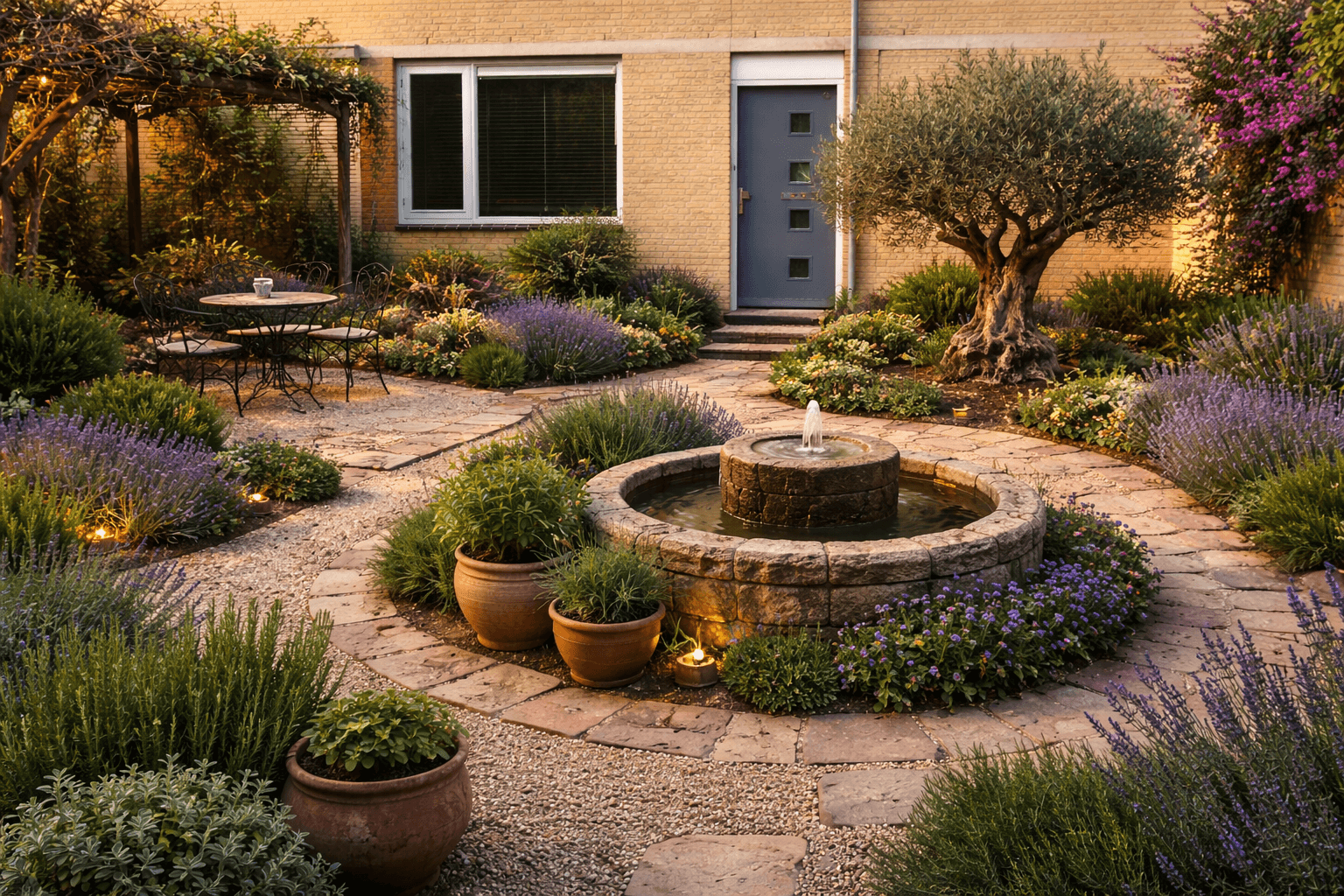 Garden after redesign